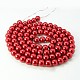 Glass Pearl Round Loose Beads For Jewelry Necklace Craft Making X-HY-8D-B73-2
