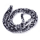 Spray Painted Crackle Glass Beads Strands CCG-Q002-6mm-11-2