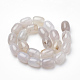 Natürlichen weißen Achat Perlen Stränge G-S273-04-2