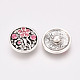 Alloy Rhinestone Snap Buttons SNAP-S009-042-2