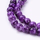 Spray Painted Glass Bead Strands GLAD-S075-6mm-M-3