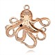 Alloy Octopus Big Pendants TIBE-M001-150RG-3A-2