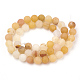 Natürliche gelbe Jade Perlen Stränge G-T106-244-3