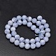 Round Natural Blue Lace Agate Bead Strands G-F289-27-10mm-2