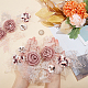 3D-Blumen-Organgza-Polyester-Stickerei-Ornament-Zubehör DIY-WH0401-01-3