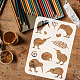 Schablonenvorlagen aus Kunststoff zum Zeichnen DIY-WH0396-0063-3