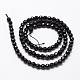 Natural Black Onyx Beads Strands G-D840-22-4mm-2