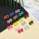32 pièces 16 couleurs silicone mince oreille jauges chair tunnels bouchons FIND-YW0001-16C-5