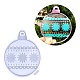 Рождественская тема кулон с лампочкой силиконовые Молды DIY-M045-26B-1