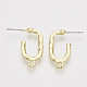 Accessoires de clous d'oreilles en alliage PALLOY-S121-129-2