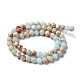 Brins de perles teintes en jaspe impérial synthétique G-D077-A01-01I-3