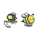 Épingles en émail d'abeille JEWB-Q027-05EB-01-2