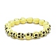9pcs 9 bracelets extensibles en perles de crâne en plastique de couleur pour enfants BJEW-JB08901-4