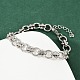 Браслеты из звеньевой цепи из нержавеющей стали 304 BJEW-H207-01B-P-2