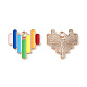 Colgantes de esmalte de aleación de orgullo de color arcoíris ENAM-K067-13-3