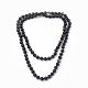 Colliers de multi-brins avec perles en agate naturelle NJEW-S407A-01-1