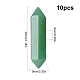 Sunnyclue 10pcs perles d'aventurine vertes naturelles à facettes G-SC0001-62-2