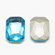 Cabujones de cristal con rhinestone RGLA-T079-8x10mm-12-2