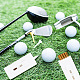 真鍮毛ブラシ  腹筋カバー付き  ゴルフクリーニングブラシ  ホワイト  58x26x17mm TOOL-WH0134-94-5
