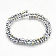 Chapelets de perles en hématite synthétique sans magnétiques G-I200-02-4mm-2