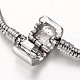 304 bracelets à chaîne serpent ronde de style européen en acier inoxydable STAS-G140-22B-2