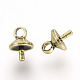 Brass Cup Pearl Peg Bails Pin Pendants X-KK-R071-10AG-2