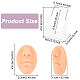 Modelo de boca y nariz de silicona suave olycraft con soportes de exhibición acrílicos ODIS-WH0002-20-2