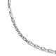 304 ожерелье-цепочка из нержавеющей стали для мужчин и женщин STAS-B039-05P-2