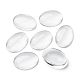 Transparent Oval Glass Cabochons X-GGLA-R022-25x18-4