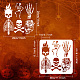 Fingerinspire Skelett-Schablone DIY-WH0391-0443-2