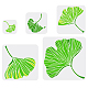 FINGERINSPIRE 5pcs Ginkgo Biloba Painting Stencil 10/15/20/25/30cm Reusable Leaf Pattern Drawing Template Plastic Square Hollow Out Stencil DIY Craft for Wall Wood Furniture DIY-WH0394-0085-1