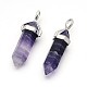 Natural Fluorite Bullet Double Terminated Pointed Pendants G-F171-07-2