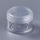 Tarro de crema de plástico ps recargable transparente de 5g CON-WH0053-01-2
