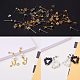 PandaHall Elite 40pcs 304 Stainless Steel Ear Stud Components for Jewelry Making STAS-PH0018-58-4