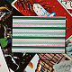 Olycraft 2 pcs 8.6x11 pouces thème à rayures pochoir de sérigraphie auto-adhésif pochoir de sérigraphie à rayures diagonales plaid de buffle pochoirs en maille réutilisables transfert pour bricolage t-shirt peinture sur tissu DIY-WH0338-159-6