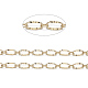 Brass Textured Oval Link Chains CHC-S004-07G-1