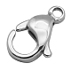 304 Stainless Steel Lobster Claw Clasps STAS-AB21-1