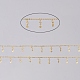 3.28 Fuß flache ovale Kabelketten aus Messing X-CHC-I033-04G-2