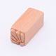 木の切手  長方形  他の模様  50x20x20mm&nbsp;DIY-WH0189-61F-2