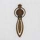 Bronze antique supports fer signet cabochon X-PALLOY-N0084-09AB-NF-1