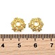 Звездные латунные колпачки с микропаве из кубического циркония KK-K300-05B-G-3