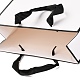 長方形の紙袋  ハンドル付き  ギフトバッグやショッピングバッグ用  ホワイト  18x22x0.6cm CARB-F007-02A-01-5