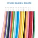 Rechteck 36 Farben Quilling Papierstreifensätze DIY-PH0010-01-3