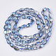 Translucent Electroplate Glass Beads Strands EGLA-T020-03B-2