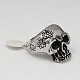 Cool Halloween Jewelry Skull Rings for Men RJEW-F006-062-2