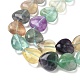 Природных красочные флюорита бисер нитей G-B022-06C-01-3