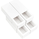 紙の厚紙箱  エッセンシャルオイルパッキングボックス  ギフト用の箱  長方形  ホワイト  10.3x5.35x3.6cm  内径：8.5x3.5x3.5のCM  展開：22.7x28x0.05cmと10.4x9x0.05cm  2個/セット CBOX-WH0003-16C-01-7