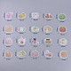 京都フルーツテーマ自己接着食品ステッカーセット  スクラップブッキング用日記プランナーカード作成用  混合模様  20個/セット DIY-WH0163-32D-3