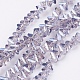 Chapelets de perles en verre électroplaqué EGLA-J145-6mm-PL03-1