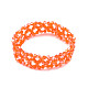 Bracelet extensible en perles de verre bling BJEW-N018-03-06-1